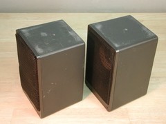 80’s ICS HiFi 880 – MINI CAST ALUMINUM 3 WAY SPEAKERS -Realistic Minimus 7 style