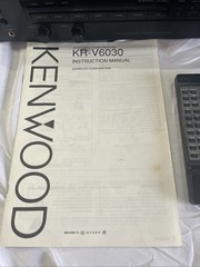 Vintage Kenwood KR-V6030 Stereo Receiver Tested Excellent W/ Remote & Manual