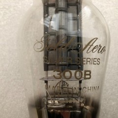 2 X Gold Aero SILVER SERIES 300B Vacuum Tubes ( TEST )
