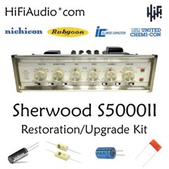 Sherwood S5000 II restoration recap repair service rebuild kit capacitor