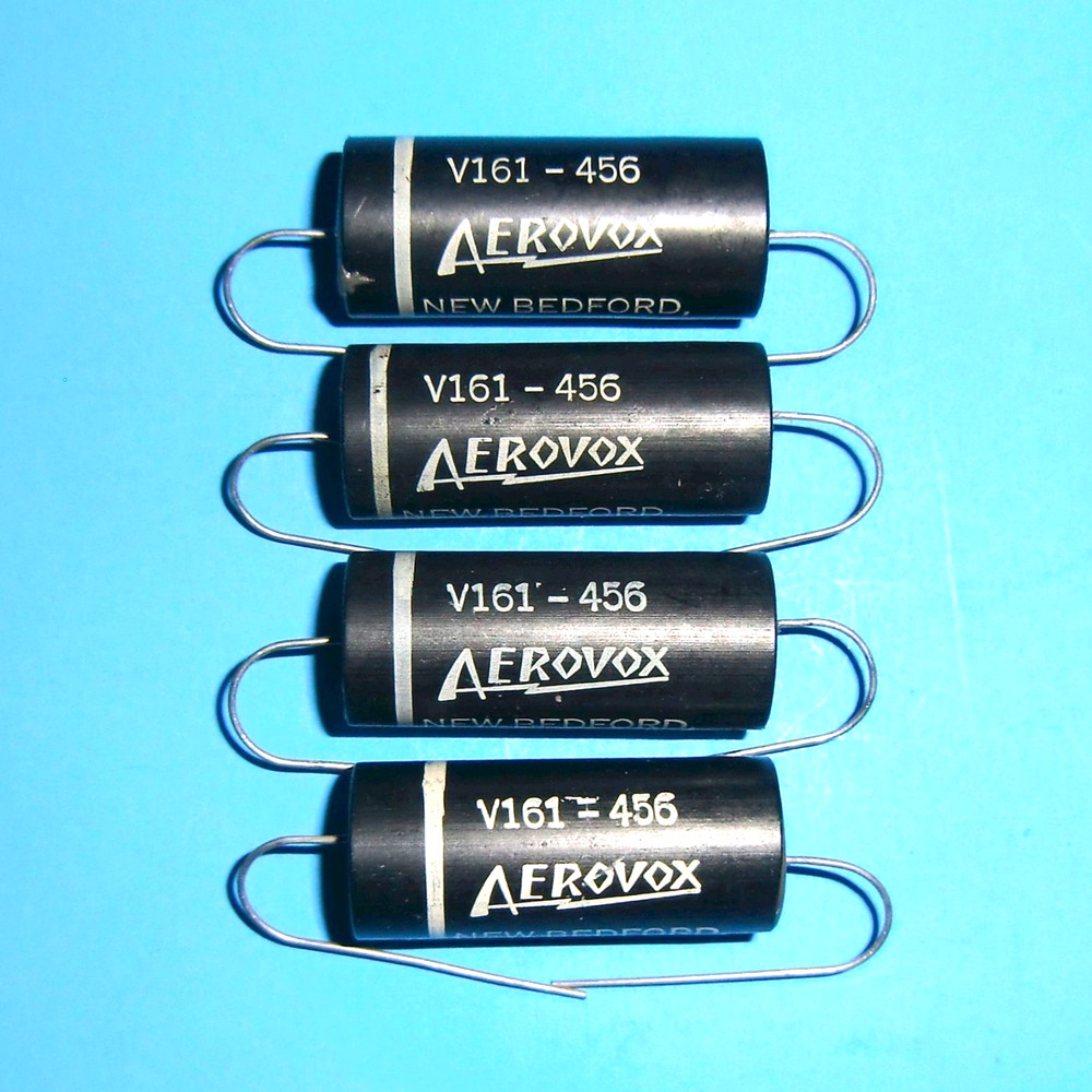 4 Aerovox 0.2uF 600VDC V84C-V161 Mylar/Paper Capacitors NOS TESTED