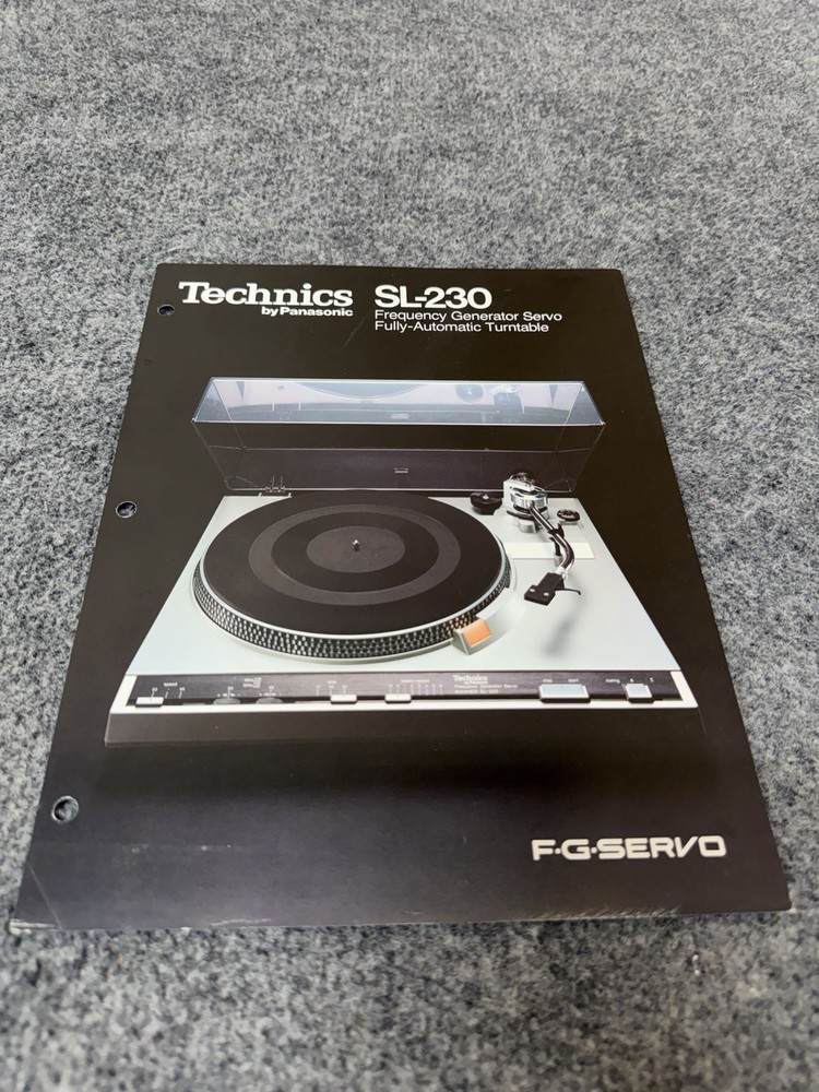 ⭐️ Original Technics SL-230 Stereo Turntable Dealer Sales Brochure NICE! ⭐️