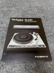 ⭐️ Original Technics SL-230 Stereo Turntable Dealer Sales Brochure NICE! ⭐️