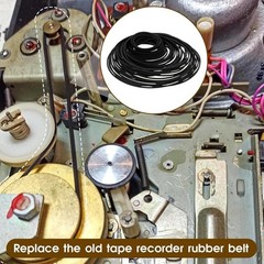 100 Pcs Durable Rubber Belts – Cassette Player & DVD Drive Repair, Long-Lasting