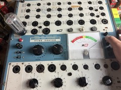 GE 5AS4A 62-04 188-5 Grey Plate Side D Getter Tested on B&K 707