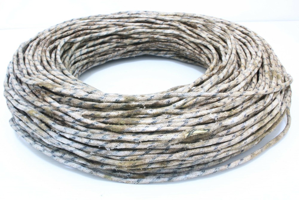 Western electric cloth 18GA wire 3pcs solid core power cable 2Meter