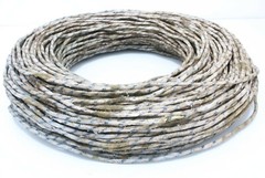 Western electric cloth 18GA wire 3pcs solid core power cable 2Meter