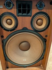 Vintage Pioneer CS-99A Speakers Set 5 Way Speaker 100W Wood Cabinets