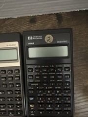 2 Hewlett Packard HP 20S Scientific Calculator &17B-11 both with cases