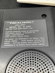 Realistic VSC-2001 Model 14-1058 Cassette Tape Player Recorder Tested Working