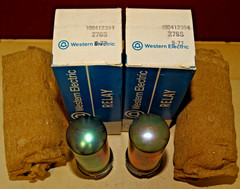 Pair, Western Electric Type 276S Sealed Relays, NOS