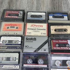 Lot of 38 Used Cassettes Mixed Lot Sony TDK BASF Pro II Chrome Realistic Type I