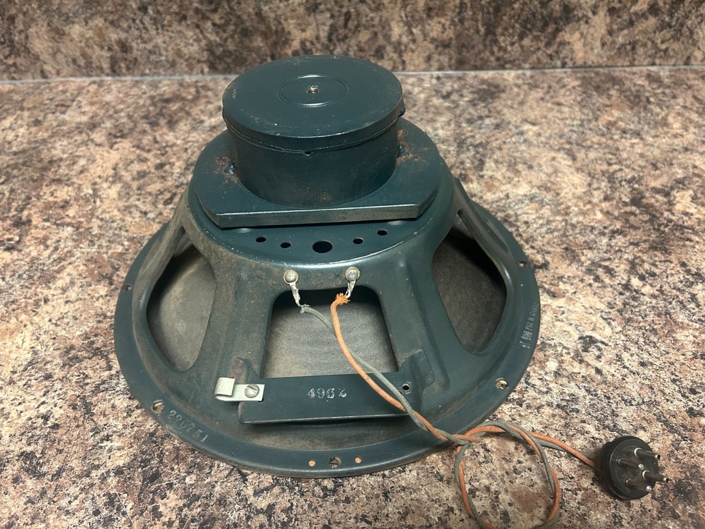 VINTAGE JENSEN P12N 12″ ALNICO-5 INSTRUMENT SPEAKER DRIVER 1957