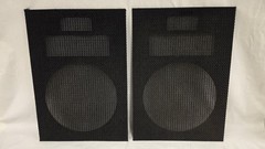 VINTAGE 1970s OEM Pair Klipsch Heresy 1 Black Speaker Grills Original Grilles