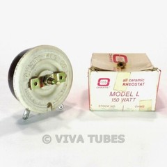 NOS NIB Vintage Ohmite Model L All-Ceramic Rheostat 150 Watt 1250ohm 0.346A