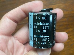 2 Replacement Main Capacitors for Sansui 771 Nichicon LS 6800 uf 80v 35mm