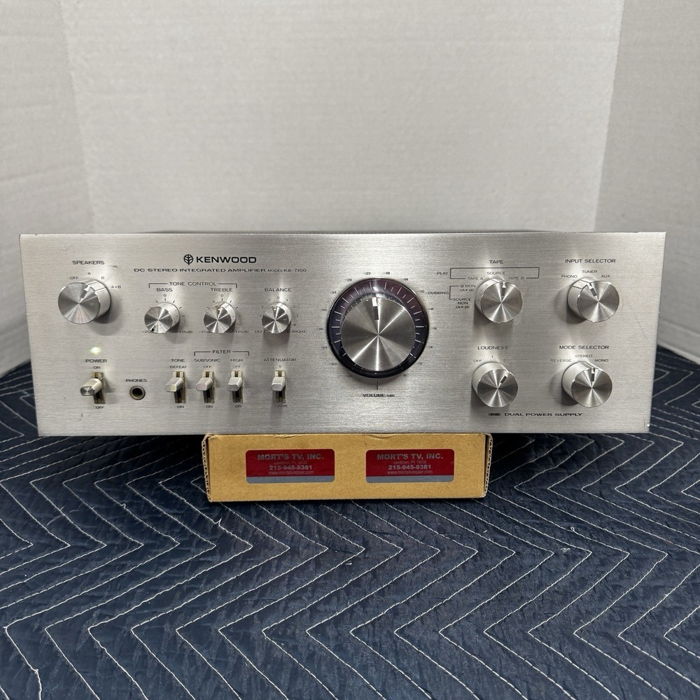 KENWOOD KA-7100 INTEGRATED AMPLIFIER – SERVICED – CLEANED – TESTED
