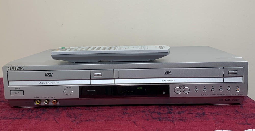Sony SLV-D370P DVD/VCR Combo Video Cassette Recorder With Remote