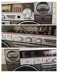 SHARP GF-454H(D) Stereo Radio Tape Recorder Vintage Serviced Warranty