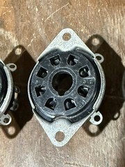 Lot Of 4 NOS 8 Pin Octal Tube Sockets 1.25” Hole 1.5” Mounting Vintage USA