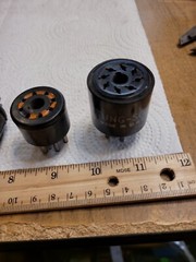 Vintage VACUUM TUBE ADAPTER LOT INCLUDES 9 TO 8 PIN, 7 TO 8 PIN, 8 TO 7 PIN PLUS