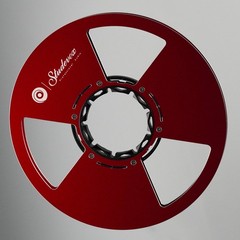 Studevox 10.5″ Edge Polished Red Aluminium Tape Reel For Reel Tape Recorders