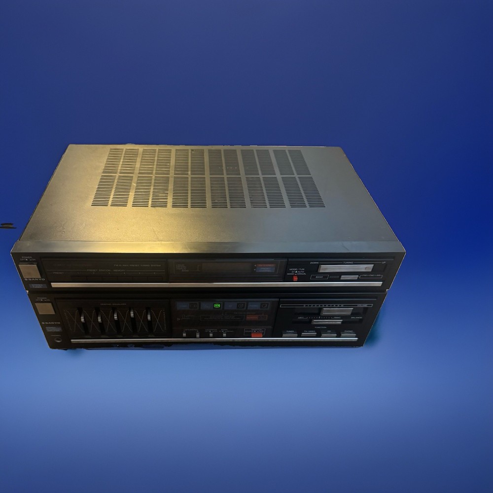 SANYO DCX685 AM/FM Stereo Receiver Graphic EQ Quartz PLL Tested Works Japan