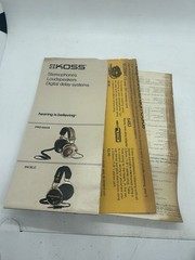 Vintage 70s 80s Koss K-6 ALC Over Ear-Cup Stereo phones Headphones Brown