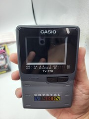 Casio TV-770 Crystal Vision Handheld Portable Analog UHF VHF TV w/ Box