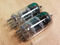 Pair of Brimar UK 12AT7 ECC81 NOS NIB Black Plate Vacuum Tubes