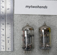 ECC83 ECC83M GUITAR PREAMP TUBES PAIR SQUARE GETTER STRONG BALANCED EXCELLENT