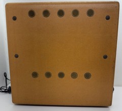 Vintage 1948 Tele-Tone TV-208 Portable Tube TV Porthole 7” Television Wood READ
