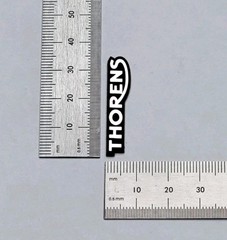 Thorens Badge Logo Emblem SILVER Custom Made Other Sizes Available