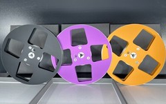 1X 7” Matte Black METAL 1/4″ Empty Take Up Reel For Reel To Reel Tape Recorders