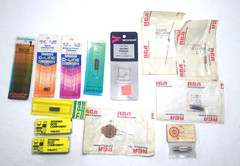 Lot of 13 Vintage Electronic Parts RCA, Sprauge,Sylvania, Beckman New old Stock