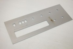 Aluminum Front Case Face Plate – Vintage Grommes Precision Receiver Amp 512 Part