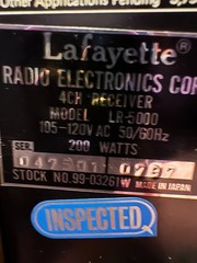 Vintage Lafayette LR-5000 Deluxe 4-CH AM/FM Stereo Receiver in original boxes