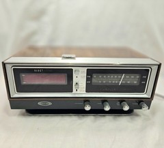 Zenith Model H472W AM/FM Clock Radio Circle of Sound Restored with Green LEDs