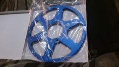Pioneer Pr 101 style aluminum tape reels for pioneer Rt 909 reel to reel BLUE