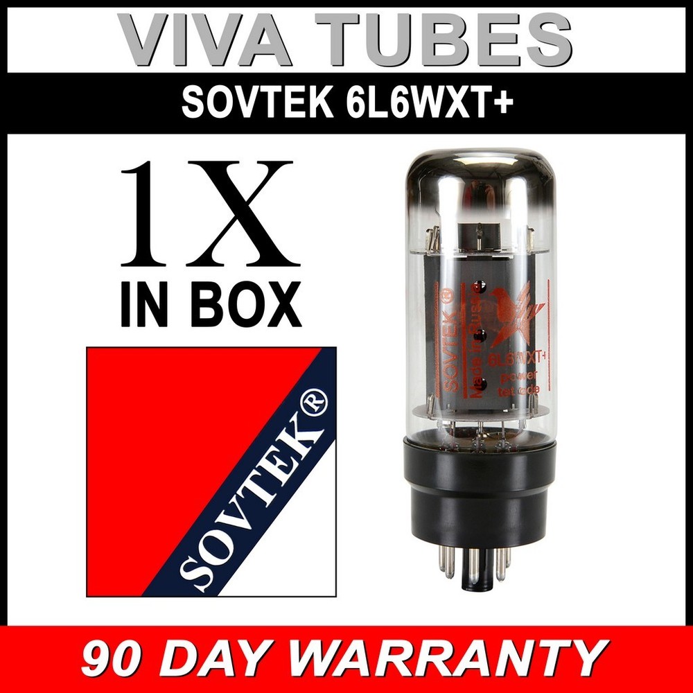 Brand New Plate Current Tested Sovtek 6L6WXT+ / 6L6GC Vacuum Tube