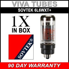 Brand New Plate Current Tested Sovtek 6L6WXT+ / 6L6GC Vacuum Tube