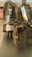 Tad 6L6 WGC STR Black Plates & Tad Sovtek 7025 V1 ECC83WA V2 Matched Pairs