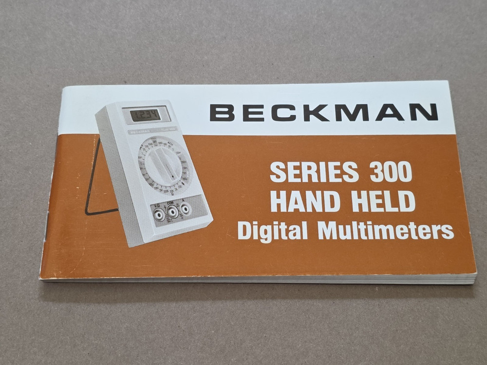 Beckman Series 300 Multimeter Owner / User Manual *Original* 1981