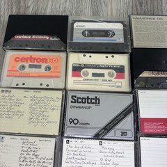 Lot of 38 Used Cassettes Mixed Lot Sony TDK BASF Pro II Chrome Realistic Type I