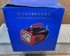 Vintage Claybrooke 5 In 1 Compact TV Companion Radio Flashlight Compass NEW