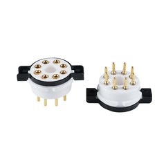 1pcs Amptata 8pin Tube Socket Octal Gold EL34 6SN7 KT88 5U4G 274B 6L6 5AR4 6V6