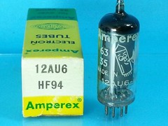 AMPEREX 12AU6 HF94 VACUUM TUBE NOS NIB ABSOLUTE NEW MINT SINGLE TRANSOCEANIC A42