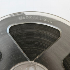 Unbranded 7 Inch Hard Plastic Reel Made in USA Tape Content Unknown