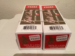 2A3 New Matched Pair Genalex Gold Lion PX 2A3 Gold Plated Grid Power Tubes