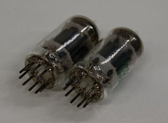 2 SYLVANIA Gray Plate O Getter JAN 5814A Tubes, Maxi-Preamp II Tested NOS SM1356